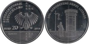 20 Euro 德国 銀 