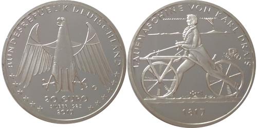 20 Euro 德国 銀 