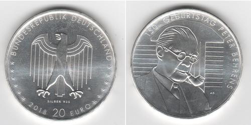 20 Euro 德国 銀 