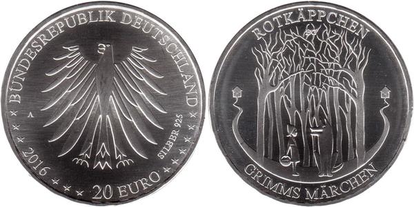 20 Euro 德国 銀 