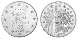 20 Euro 法蘭西第五共和國 銀 