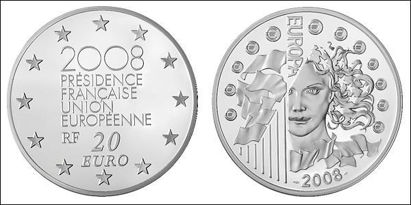 20 Euro 法蘭西第五共和國 銀 