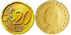 20 Eurocent Vatican (1926-) Tin/Aluminio/Cobre/Zinc John Paul II (1920 - 2005)