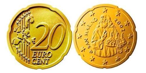 20 Eurocent San Marino Tin/Aluminium/Copper/Zinc 