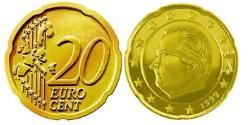 20 Eurocent Belgique Tin/Aluminium/Cuivre/Zinc Albert II de Belgique