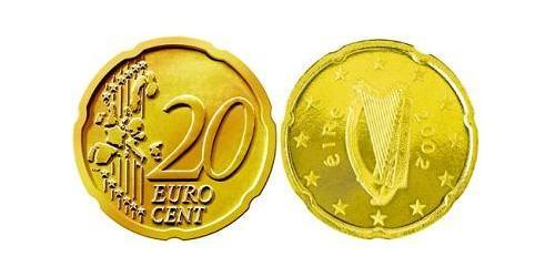 20 Eurocent Irlande (1922 - ) Tin/Aluminium/Cuivre/Zinc 