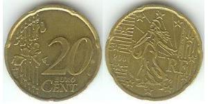 20 Eurocent 法蘭西第五共和國 Tin/铝/銅/Zinc 