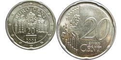 20 Eurocent 奥地利 銅 