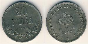 20 Filler Ungheria (1989 - ) Acciaio 