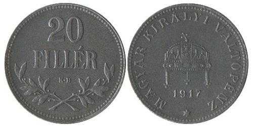 20 Filler Hongrie (1989 - ) Acier 