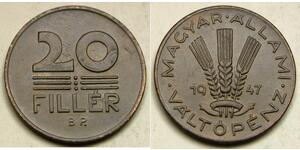 20 Filler Ungheria (1989 - ) Alluminio/Bronzo 