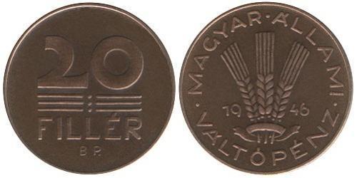 20 Filler Ungheria (1989 - ) Alluminio/Bronzo 