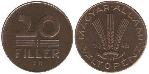 20 Filler Hungría (1989 - ) Aluminio/Bronce 