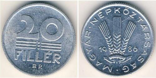 20 Filler Hongrie (1989 - ) Aluminium 