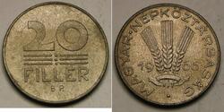 20 Filler Hungría Cobre 
