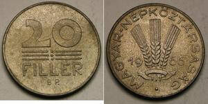 20 Filler Hungary Copper 