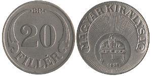 20 Filler Hungary (1989 - ) Copper/Nickel 