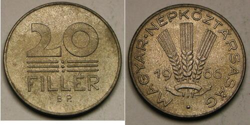 20 Filler Hongrie Cuivre 