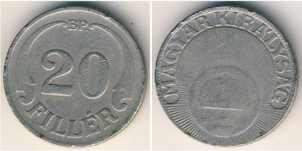 20 Filler Hongrie (1989 - ) Cuivre/Nickel 