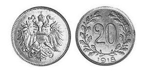 20 Florin Autriche-Hongrie (1867-1918) Iron 