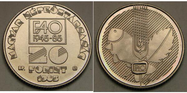 20 Forint Ungarn Kupfer 
