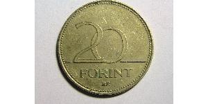 20 Forint Hungría (1989 - ) Latón 