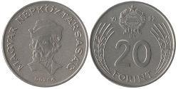 20 Forint Hungría (1989 - ) Níquel/Cobre 