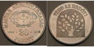 20 Forint Hungría (1989 - ) Níquel/Cobre 