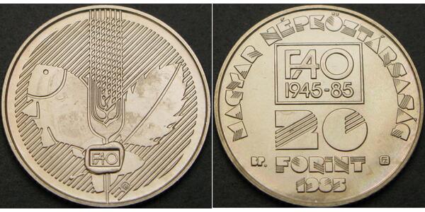 20 Forint 匈牙利 銅 