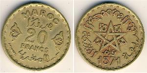 20 Franc Marocco Alluminio/Bronzo 