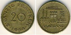 20 Franc  Alluminio/Bronzo 