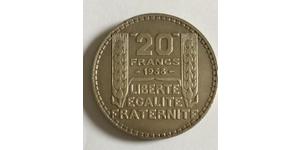 20 Franc Terza Repubblica francese (1870-1940)  Argento 