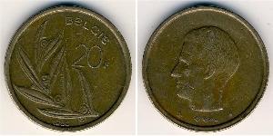 20 Franc Bélgica Bronce 