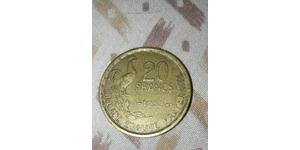 20 Franc French Fourth Republic (1946-1958) Bronze/Aluminium 