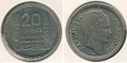 20 Franc Algeria Copper/Nickel 