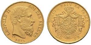 20 Franc Belgien Gold Leopold II (1835 - 1909)