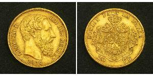 20 Franc Belgien Gold Leopold II (1835 - 1909)