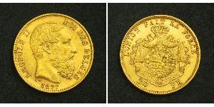 20 Franc Belgien Gold Leopold II (1835 - 1909)