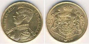 20 Franc Belgium Gold 