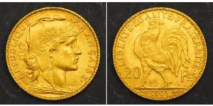 20 Franc Dritte Französische Republik (1870-1940)  Gold 