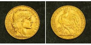 20 Franc Dritte Französische Republik (1870-1940)  Gold 