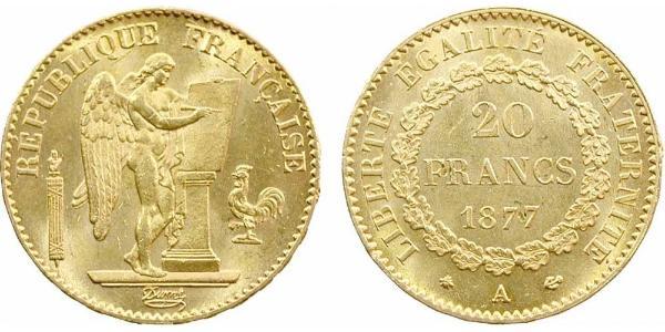 20 Franc Dritte Französische Republik (1870-1940)  Gold 