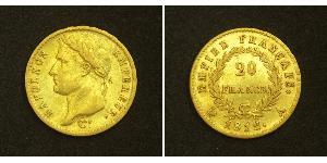 20 Franc Erstes Kaiserreich (1804-1814) Gold Napoleon Bonaparte(1769 - 1821)