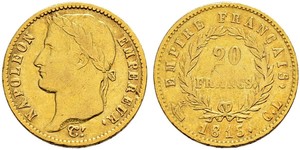 20 Franc Erstes Kaiserreich (1804-1814) Gold Napoleon Bonaparte(1769 - 1821)