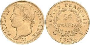 20 Franc Erstes Kaiserreich (1804-1814) Gold Napoleon Bonaparte(1769 - 1821)