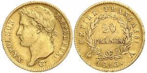 20 Franc First French Empire (1804-1814) Gold Napoleon (1769 - 1821)