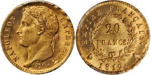20 Franc First French Empire (1804-1814) Gold Napoleon (1769 - 1821)