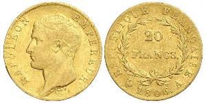 20 Franc First French Empire (1804-1814) Gold Napoleon (1769 - 1821)