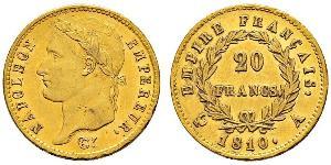 20 Franc First French Empire (1804-1814) Gold Napoleon (1769 - 1821)