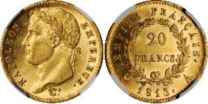 20 Franc First French Empire (1804-1814) Gold Napoleon (1769 - 1821)